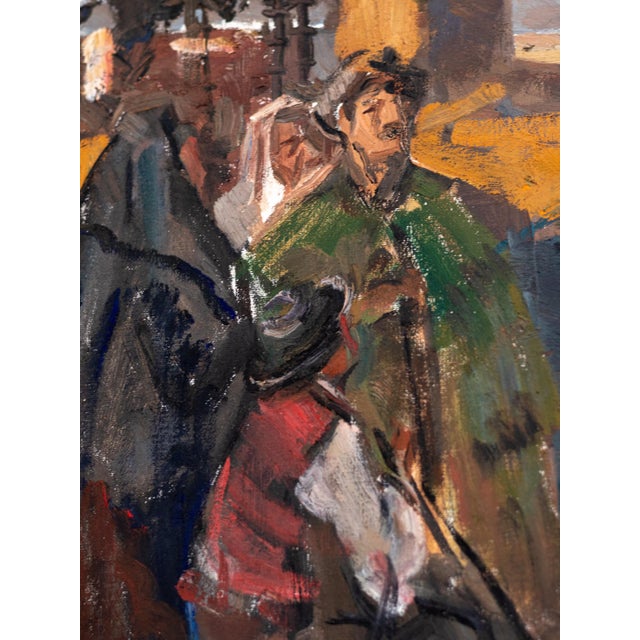 Agostinho Mello Junior, Modernist Composition, 20th Century, Oil on Canvas For Sale - Image 4 of 8