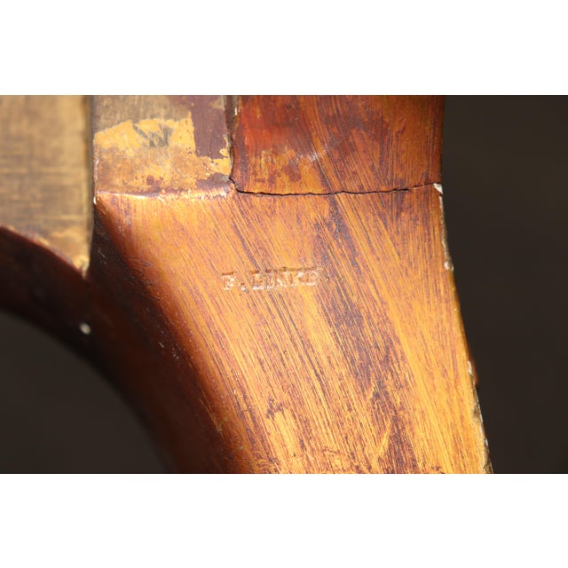 Rare Francois Linke Signed Marble Top Carved Louis XV End Table For Sale - Image 10 of 12