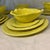 1970s Secla Majolica Pottery “Yellow Cabbage Leaf” - Serving for 5, 20 Pieces For Sale In Chicago - Image 6 of 12