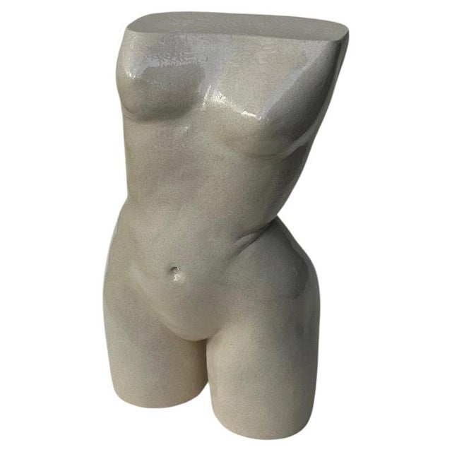Era Accent Table in Glazed Stoneware by Thalia Dalecky For Sale - Image 6 of 6