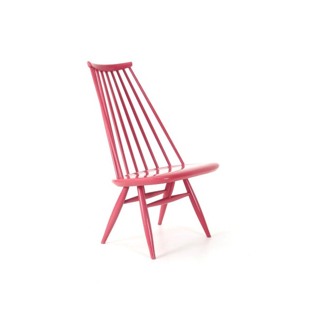 Pink-Colored Mademoiselle Armchair by Ilmari Tapiovaara for Asko, 1950s For Sale - Image 18 of 18