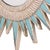 Glass Turquoise Resin and Silver Leaf Convex Mirror in the Manner of Line Vautrin For Sale - Image 7 of 7