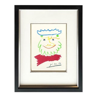 1960s Picasso Lithograph 17 King of the South 2 Framed For Sale