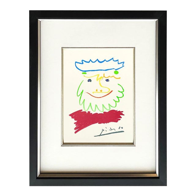 1960s Picasso Lithograph 17 King of the South 2 Framed For Sale