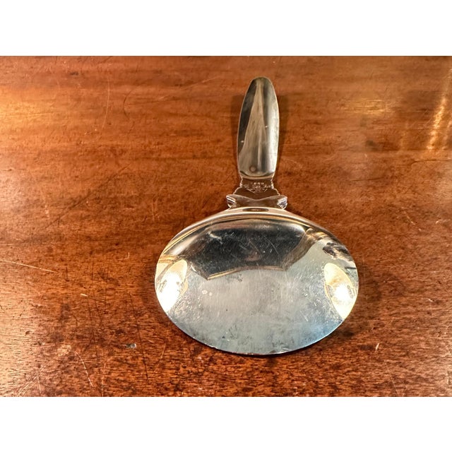 Mid 20th Century Mid 20th Century Jensen Style Serving Spoons- a Pair For Sale - Image 5 of 6