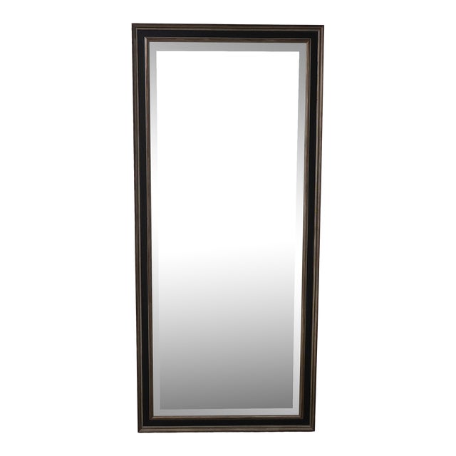 Ethan Allen Silver Trim Tall Rectangular Mirror For Sale