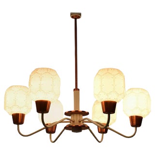 Mid-Century Chandelier from Drukov, 1970s For Sale