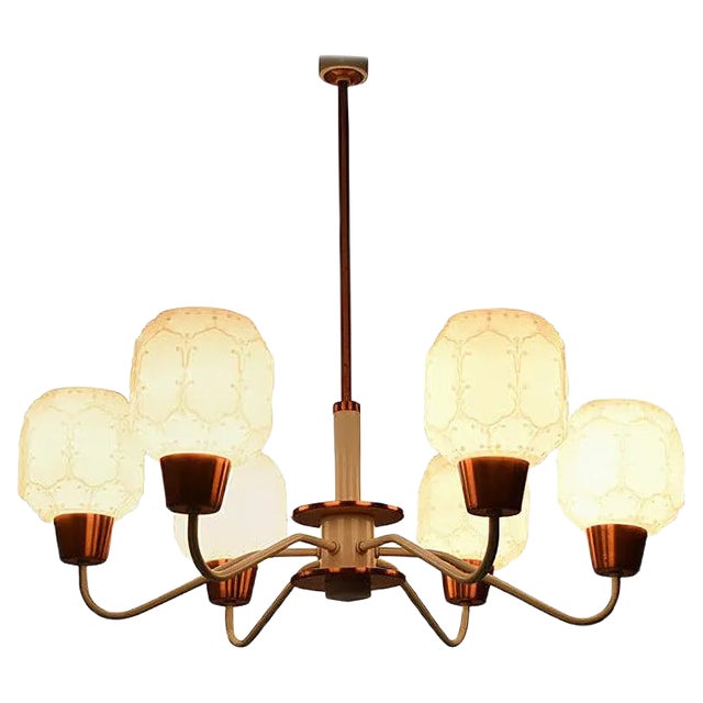 Mid-Century Chandelier from Drukov, 1970s For Sale