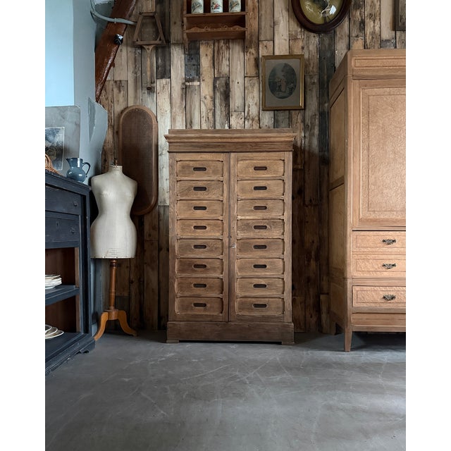 Vintage Notarys Cabinet in Oak, 1920s For Sale - Image 13 of 13