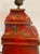 Louis xv style cartel clock by maison bothereau in paris red lacquered wood with chinoiserie decoration cracked glass dial...