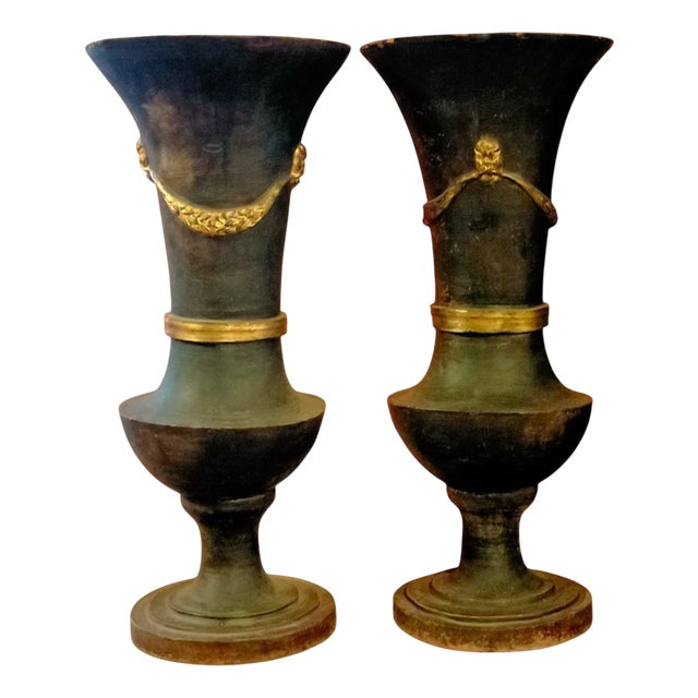 Neoclassical Tuscan Vases, Set of 2 For Sale
