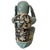 Teal Large Vintage Hand Painted Chinese Chinoiserie “Hear No Evil” Monkey Sculpture For Sale - Image 8 of 10