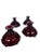 Ruby Red Vintage Anchor Hocking Royal Ruby Red Candlestick Holders, Set of 4 For Sale - Image 8 of 11