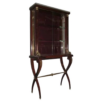 Italian Rosewood Showcase, 1950s For Sale