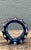 Vintage Blue Sculptural Art Glass Gear Sculpture For Sale In West Palm - Image 6 of 12