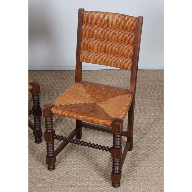 Chairs in the style of Charles Dudouyt, 1950, Set of 2, in Good conditions. Designed 1950 to 1959