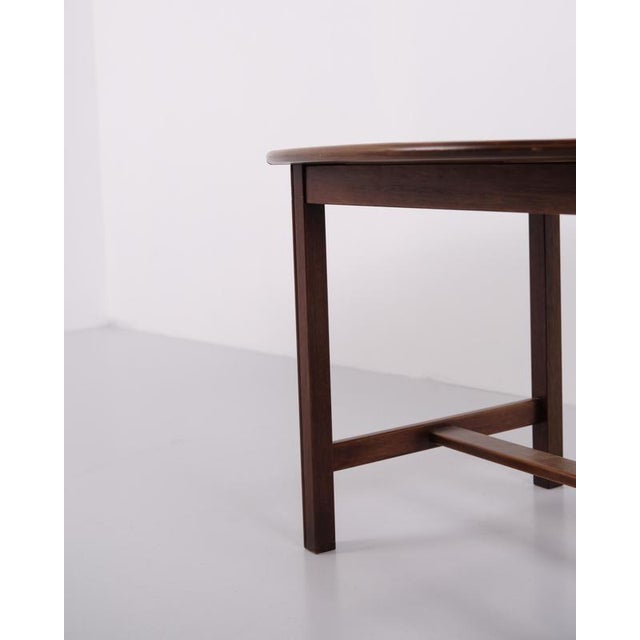 Brown Butler Coffee Table in Polished Mahogany with Brass Fittings, 1940s For Sale - Image 8 of 11