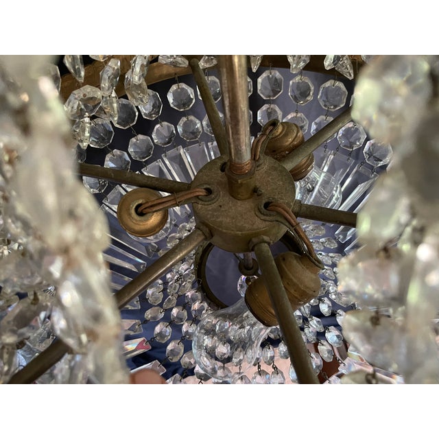 Stunning, incredible, beautiful! This vintage French Empire styled chandelier is a show stopper! It is in working order....