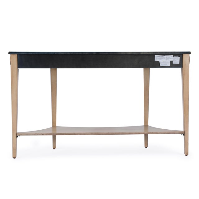 Astor 54"W Demilune Console Table, Antique Beige For Sale In Chicago - Image 6 of 8
