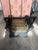 American Antique Bar Harbor Style Black Wicker Armchair-Early 1900's-Original Spring Seat For Sale - Image 3 of 13