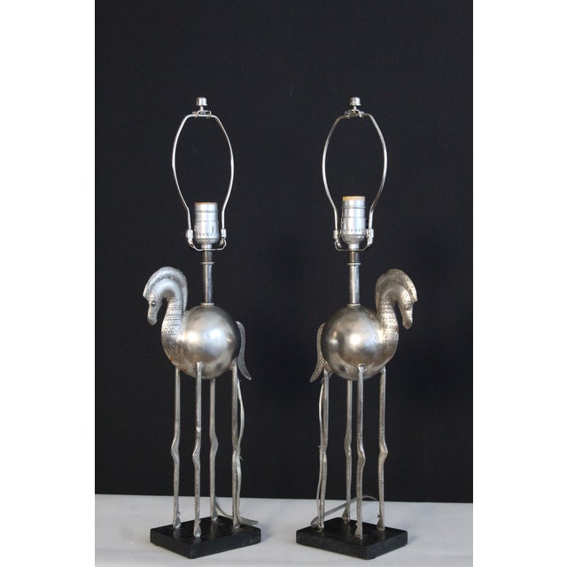 Early 20th Century Tyndale Influence Trojan Horse Lamps - a Pair For Sale - Image 11 of 11