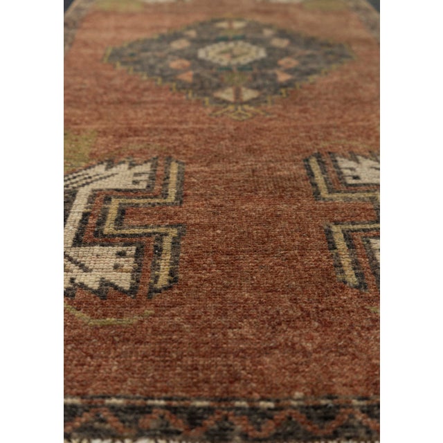 Turkish Turkish Mini Rug Oriental Hand Knotted Vintage Rug 1'7" x 3'4" #21275 For Sale - Image 3 of 8