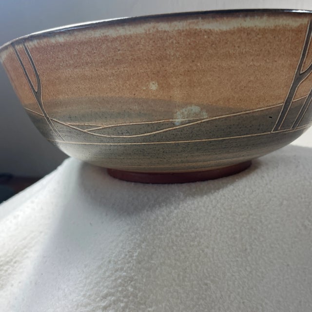 Contemporary Vintage Art Pottery Bowl by Denah Griffiths For Sale - Image 3 of 12