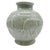 Maitland - Smith Maitland Smith Thai Celadon Crackle Glazed Porcelain Vase With Elephant Relief For Sale - Image 4 of 8