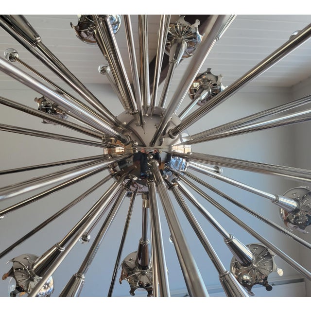 Mid-Century Modern Contemporary Jonathan Adler Sputnik Chandelier For Sale - Image 3 of 4