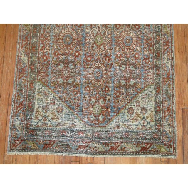 Rust Antique Persian Mahal Carpet For Sale - Image 4 of 6