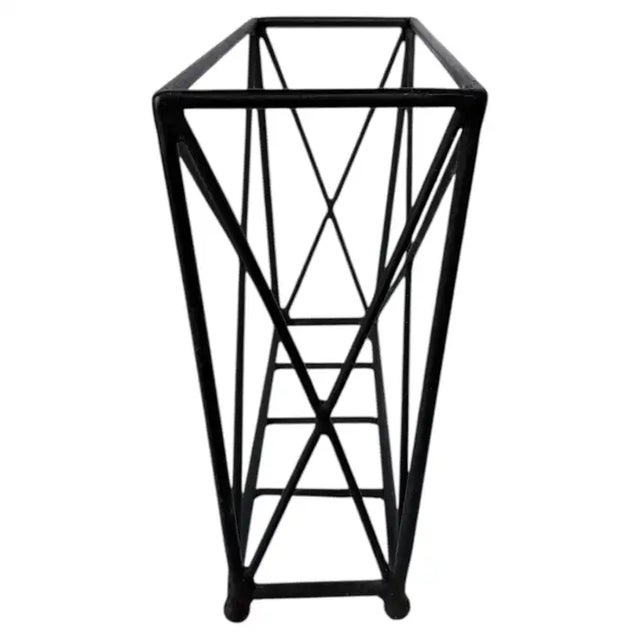 Neoclassical French Directoire Style Black Iron Magazine Holder For Sale In Philadelphia - Image 6 of 9