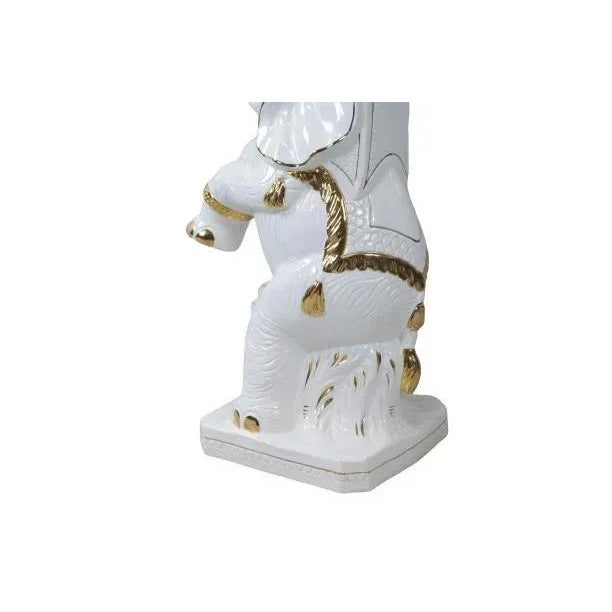 Flowerpot with Elephant Column from Capedimonte For Sale - Image 12 of 15