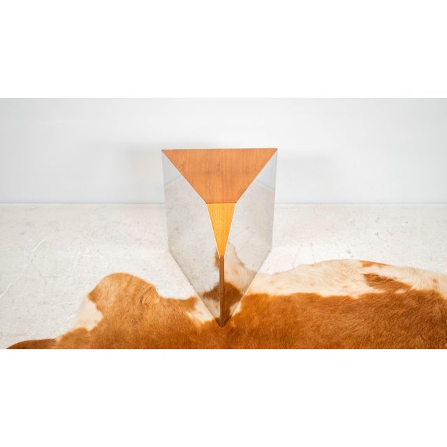 Rare late-postmodern "Peninsule" occasional table designed by French architect Angie Anakis in a limited run in 2009 for...