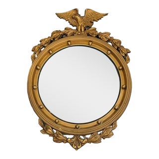 Early 20th Century American Federal Style Convex Wall Mirror For Sale