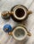 Late 20th Century Late 20th Century Moriage Hand-Painted Porcelain Incense Holders- a Pair For Sale - Image 5 of 9