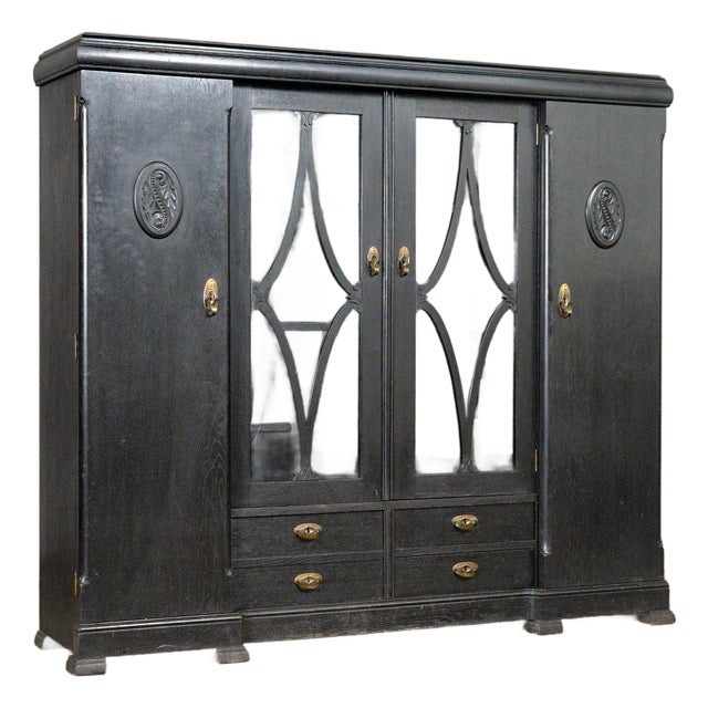 Art Nouveau Display Bookcase For Sale