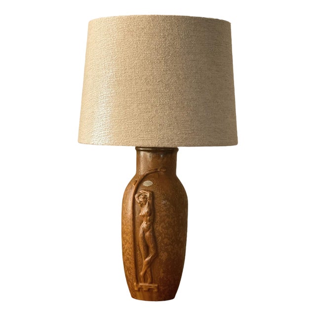 Art Deco Ceramic Table Lamp from Upsala-Ekeby, 1940s For Sale