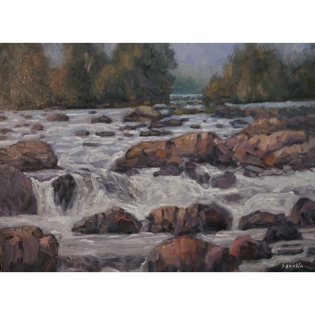 Sean Wu Original Landscape Painting of Potomac River in Maryland For Sale