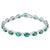 13.06 Carats Natural Zambian Emerald Tennis Bracelet with Diamonds and 14k Gold For Sale - Image 15 of 18