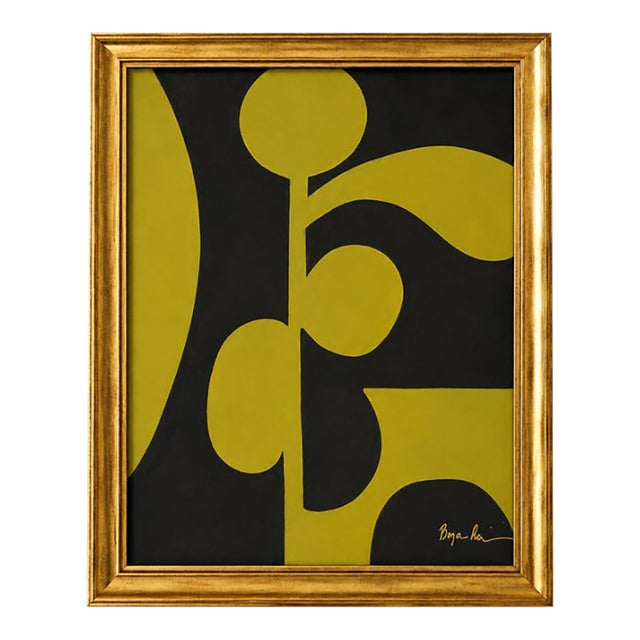 Modular Bloom Painting Framed— By Bryan Boomershine For Sale