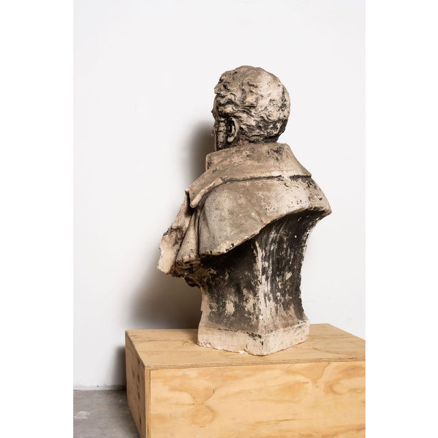 White Antique French Military/Gentleman Bust For Sale - Image 8 of 13