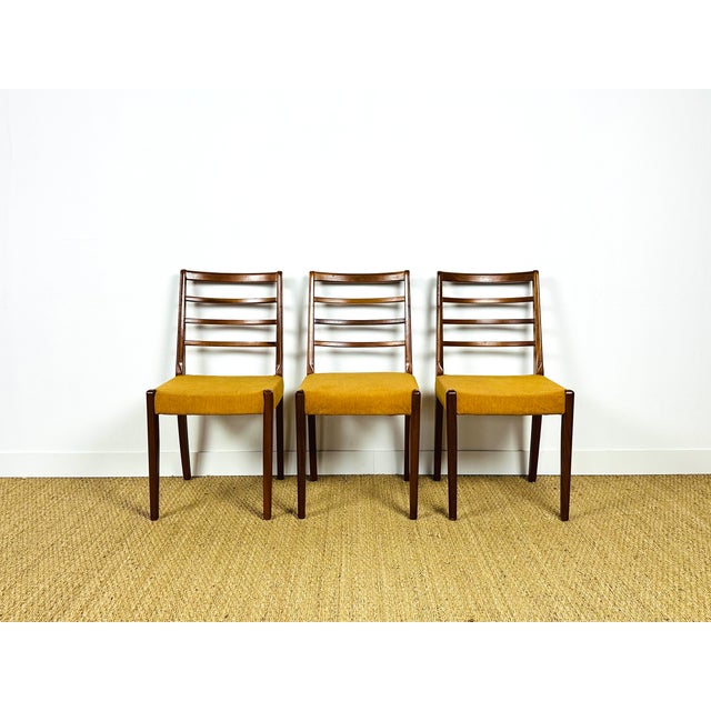 Scandinavian Teak Chairs, 1960, Set of 3 For Sale - Image 9 of 17