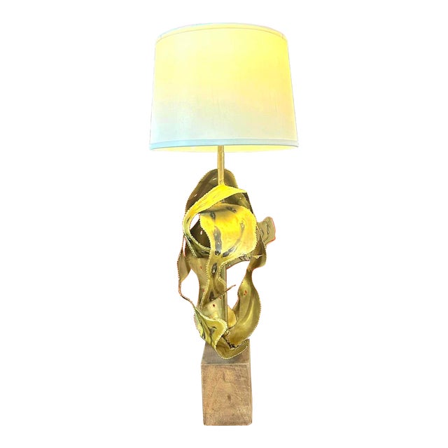 1960s Sculptural Brutalist Lamp by the Laurel Lamp Mfg. Company, Unmarked For Sale