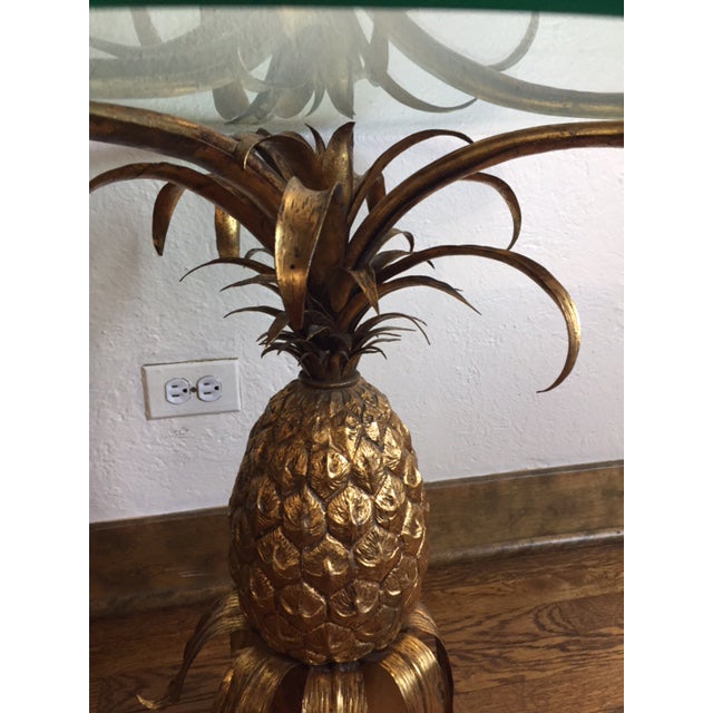 Italian Gilt Tole Pineapple Table Chairish