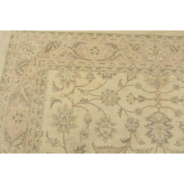 Ziegler Rug 9'11'' X 13'9'' Beige Wool Traditional Hand-Knotted Oriental Carpet For Sale In Philadelphia - Image 6 of 12