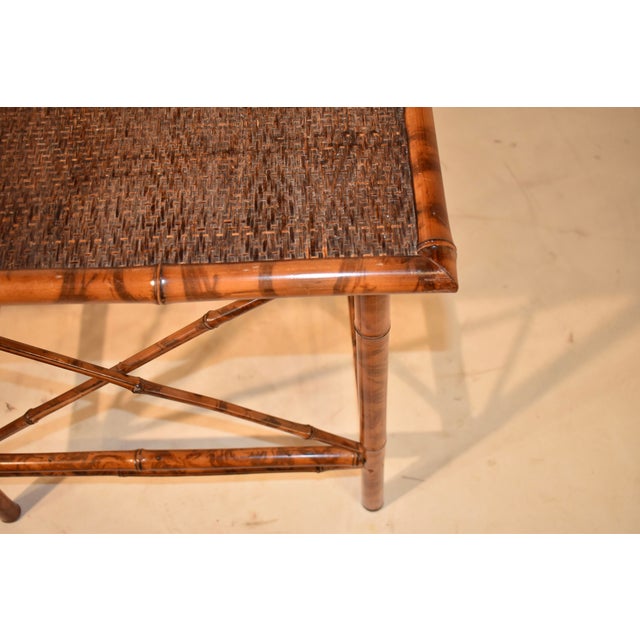 English Pair of Tortoise Bamboo Side Tables, Circa 1960's For Sale - Image 3 of 7