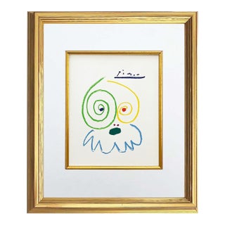 1960s Picasso Lithograph 91 Tired Worrior Framed For Sale