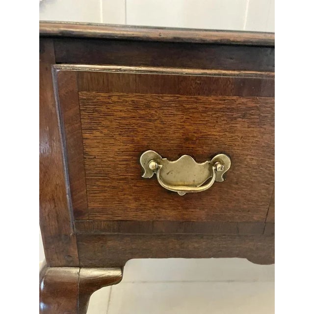 Antique George III Oak Lowboy For Sale - Image 6 of 14
