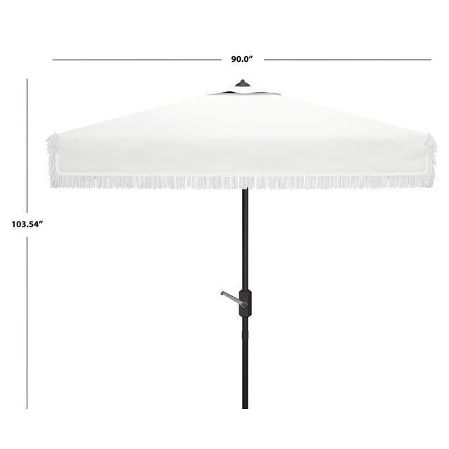 Contemporary Milan 7.5 Square Umbrella - Ivory For Sale - Image 3 of 3