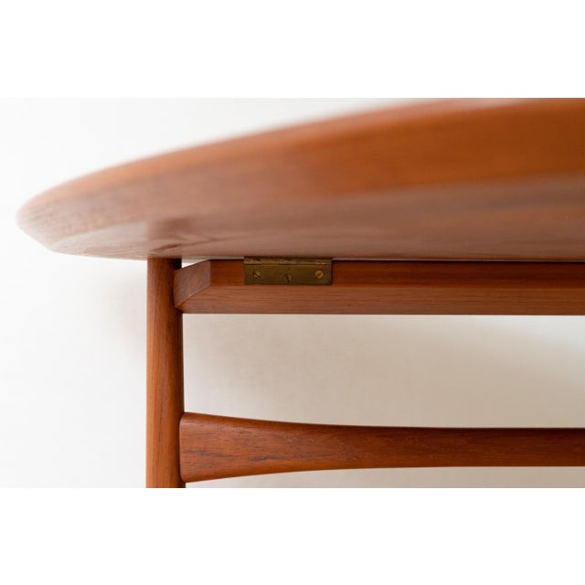 1950s Peter Hvidt Triangular Teak Coffee Table For Sale - Image 10 of 12